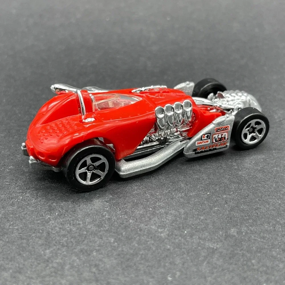 Hot Wheels Salt Flat Racer Car Vehicle Red Diecast 1/64 Scale Red‎ with Chrome